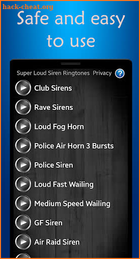 Super Loud Siren Ringtones screenshot