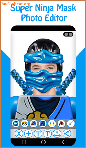 Super Ninja Mask Photo Editor screenshot