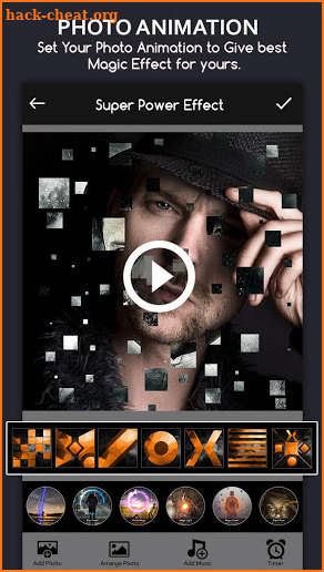 Super Power Effect Video Maker : Photo Animation screenshot