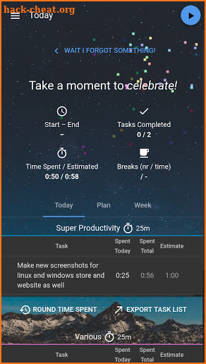 Super Productivity screenshot