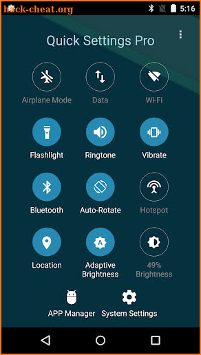 Super Quick Settings Pro - Toggles & AD Free screenshot