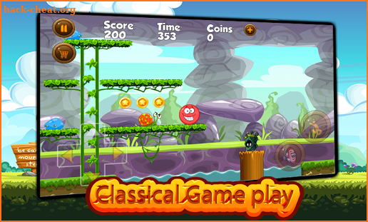 Super Red Ball: Red Ball in the Jungle Adventures screenshot