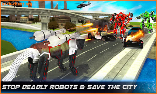 Super Robot Dog Attack: Ultimate Steel Robot Games screenshot