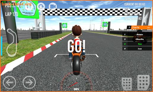 Super Ryder Motor Race 3D - paw racing games free screenshot