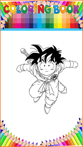 Super saiyan coloring book for fans screenshot