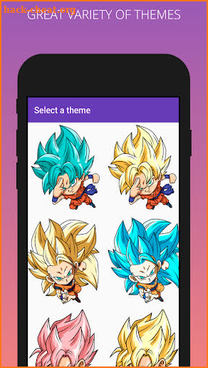 Super Saiyan Keyboard Theme screenshot