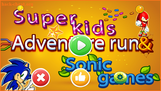 Super Sonic Adventure Games Free Run Kids screenshot