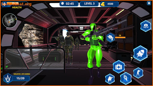 Super Spider Shooting Battle - Hero vs Gangsters screenshot