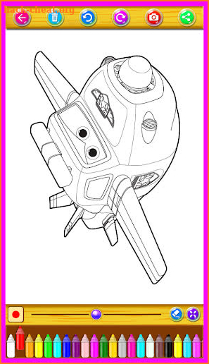 super wings coloring book screenshot