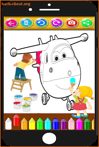 Super wings Coloring book pages - with animals screenshot