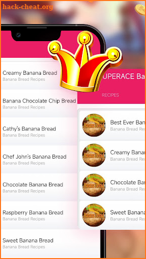 SUPERACE Banana Bread Recipes screenshot