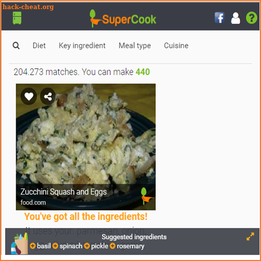 SuperCook screenshot