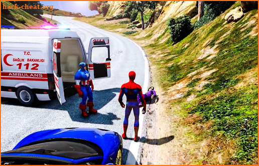 Superhero Ambulance Rescue Patient Mission screenshot