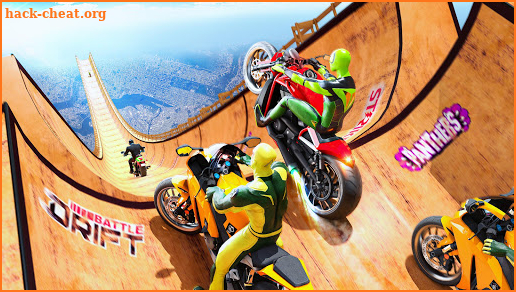 Superhero Bike Stunt GT Racing - Mega Ramp Games screenshot