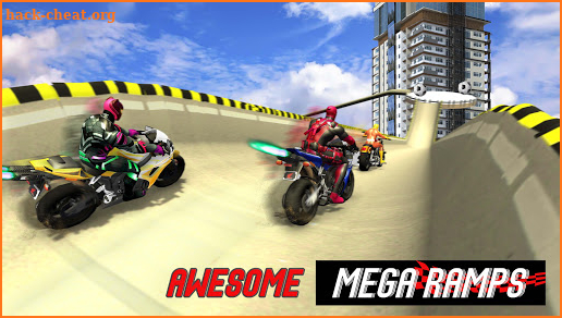 Superhero Bike Trail Mega Ramp Stunt Master screenshot