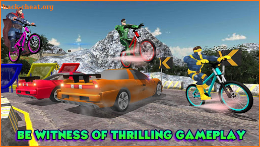 Superhero Bmx Cycle: Hill Racing screenshot