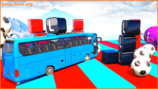 Superhero Bus Stunts: Top Speed Racing Games screenshot