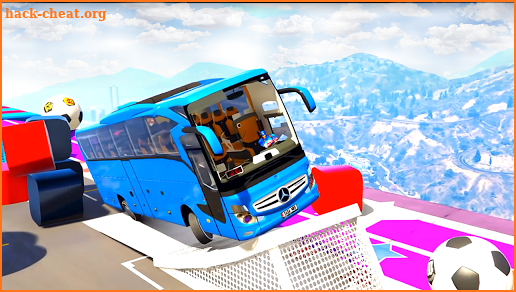 Superhero Bus Stunts: Top Speed Racing Games screenshot