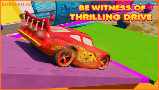 Superhero car racing: extreme speed stunts screenshot