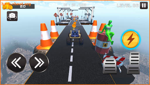 SuperHero Car Stunt Race City screenshot