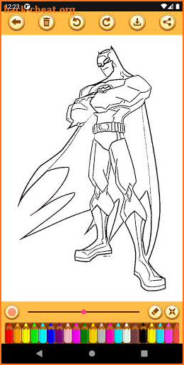 Superhero Coloring Book screenshot