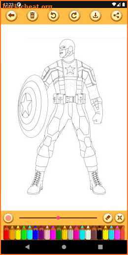 Superhero Coloring Book screenshot