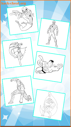 Superhero Coloring Book Games screenshot