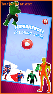 Superhero Coloring Book Pages: Kids Coloring Games screenshot