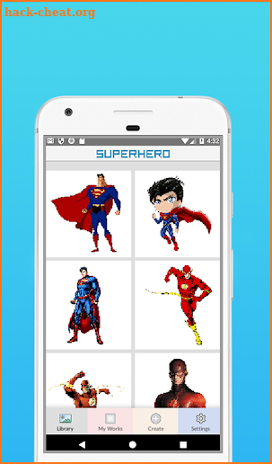 Superhero Coloring By Number - Pixel Art screenshot