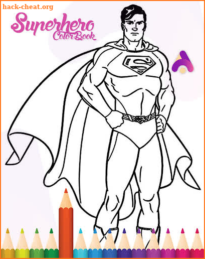 Superhero Coloring Games screenshot