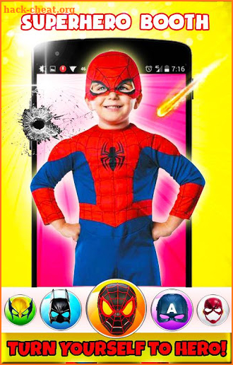 Superhero Face Mask Photo Editor screenshot