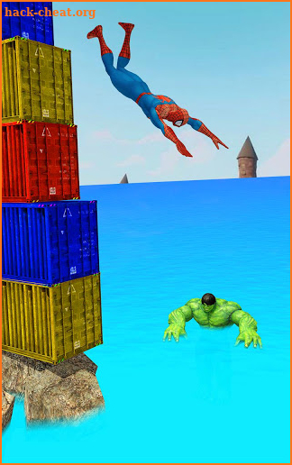 Superhero Flip Diving 3D Free screenshot