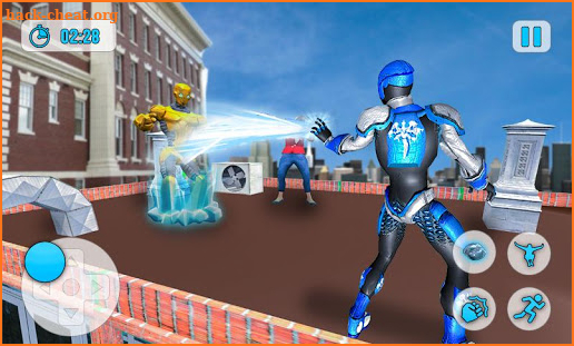 Superhero Frost Man City Rescue: Snowstorm Game screenshot