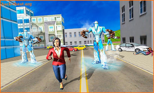 Superhero Frost Man City Rescue: Snowstorm Game screenshot