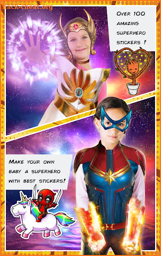 Superhero Kids Photo Editor screenshot