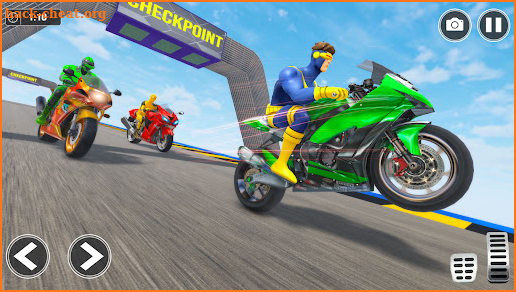 Superhero Mega Ramp Bike Stunt:GT Bike Racing Game screenshot