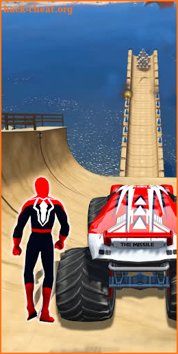 Superhero Mega Ramp Car Stunt - Monster Truck Race screenshot