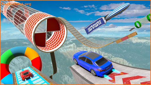 Superhero Mega Ramp Games - Racing Mega Ramp screenshot