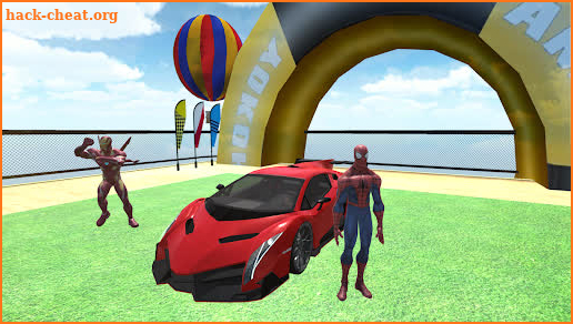 Superhero Mega Ramp: Offroad Car Games 2022 screenshot