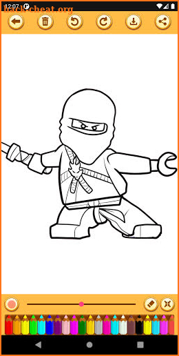 Superhero Ninja Coloring Pages screenshot