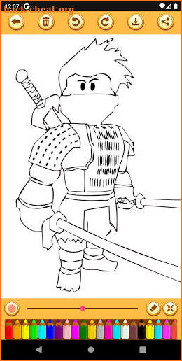 Superhero Ninja Coloring Pages screenshot