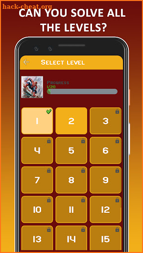 SuperHero Quiz screenshot