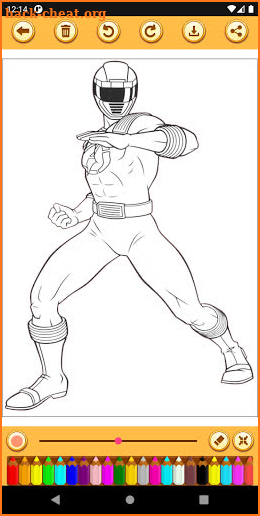 Superhero Rangers Coloring Book screenshot