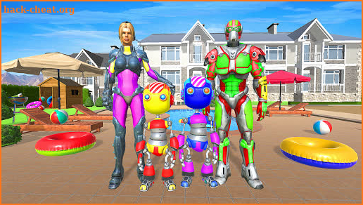 Superhero Robot Family Simulator screenshot