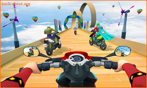 Superhero Scooter GT Stunt Game: Impossible Tracks screenshot