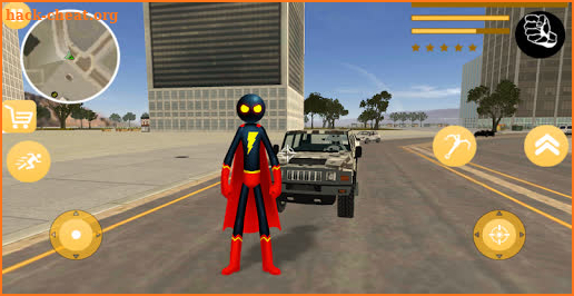 Superhero Stickman Rope Hero Vegas City Gangster screenshot