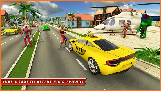 Superhero Taxi Driver Pro Game screenshot