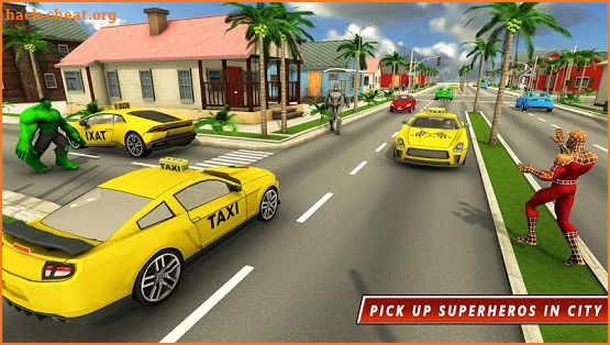 Superhero Taxi Driver Pro Game screenshot