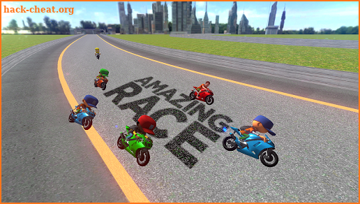 Superhero Tricky Bike Stunt Racing Games Kids Game screenshot