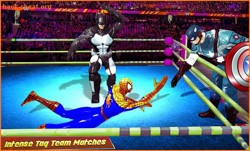 Superhero Wrestling Tag Team Ring Fighting Arena screenshot